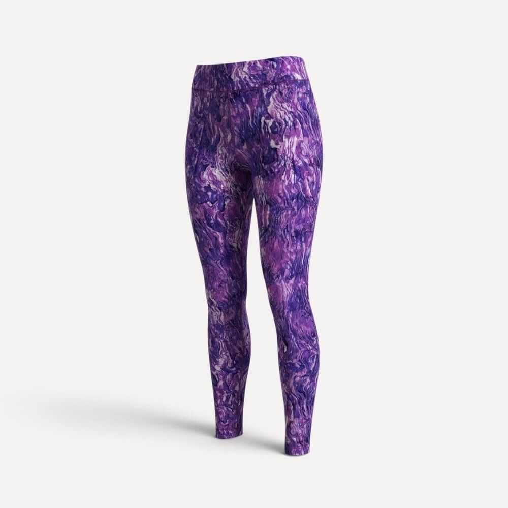 The North Face Motus Running XL Purple Marbled Leggings Activewear